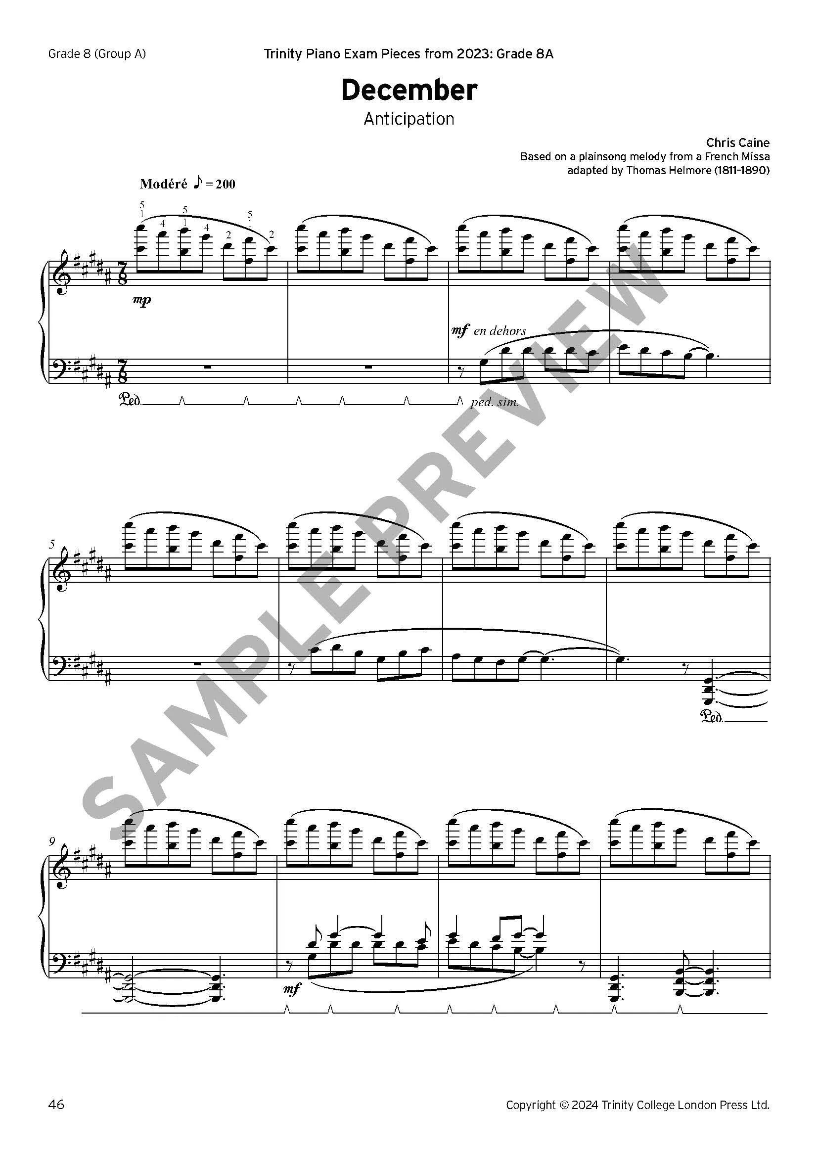A Year in Twelve Keys - Diatonic Studies for Piano - ebook - Image 13