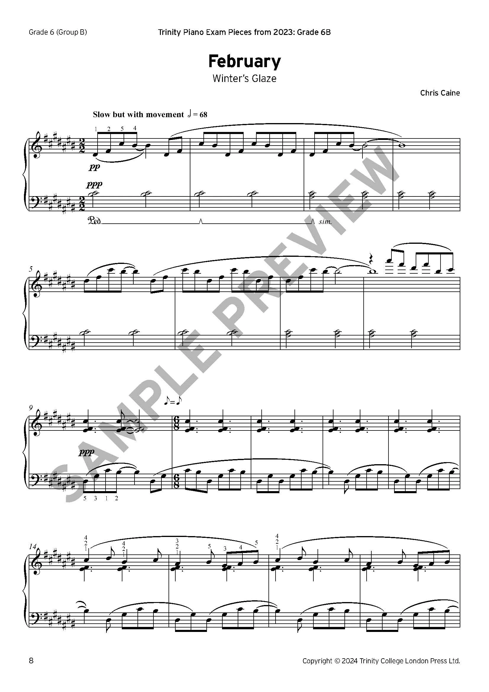 A Year in Twelve Keys - Diatonic Studies for Piano - ebook - Image 3