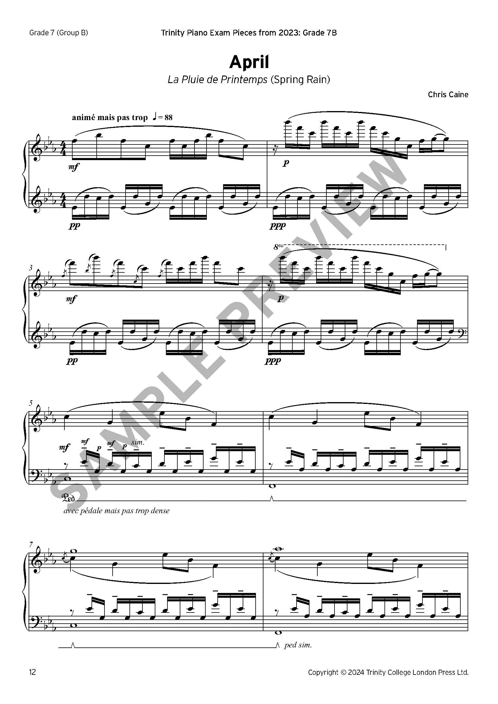 A Year in Twelve Keys - Diatonic Studies for Piano - ebook - Image 5