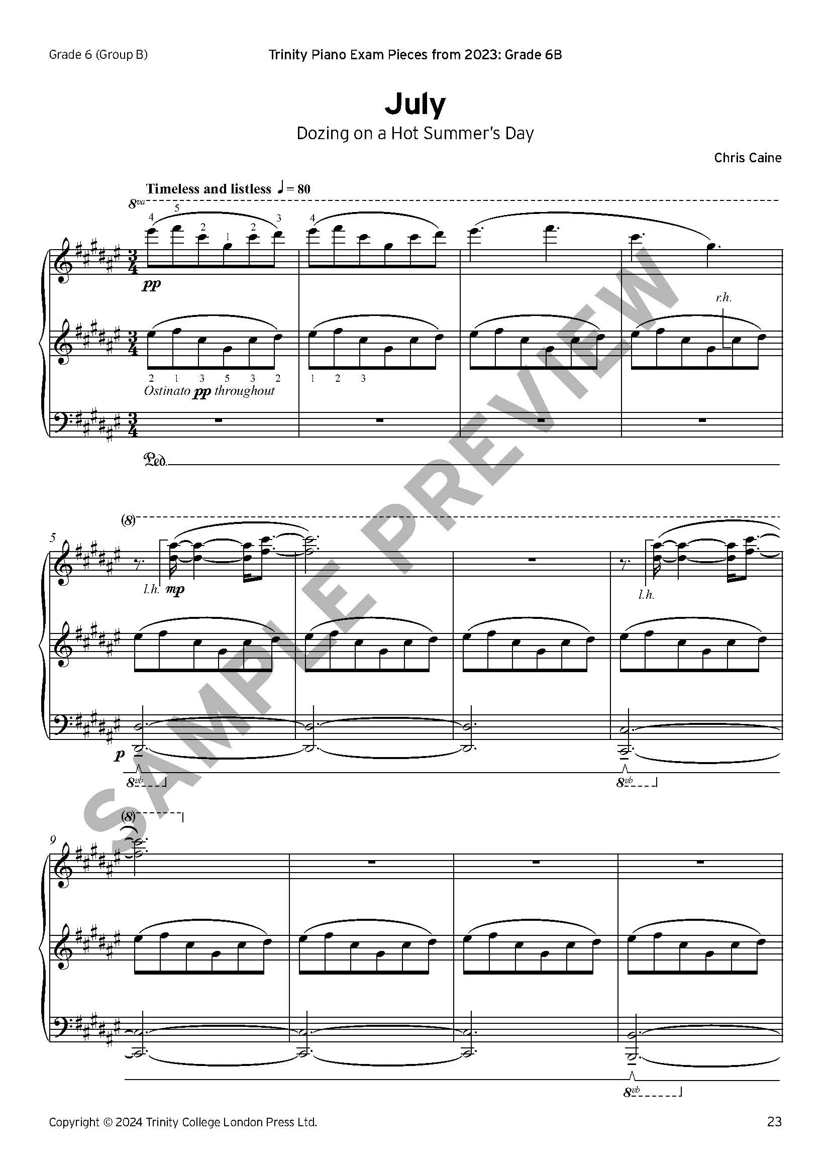 A Year in Twelve Keys - Diatonic Studies for Piano - ebook - Image 8
