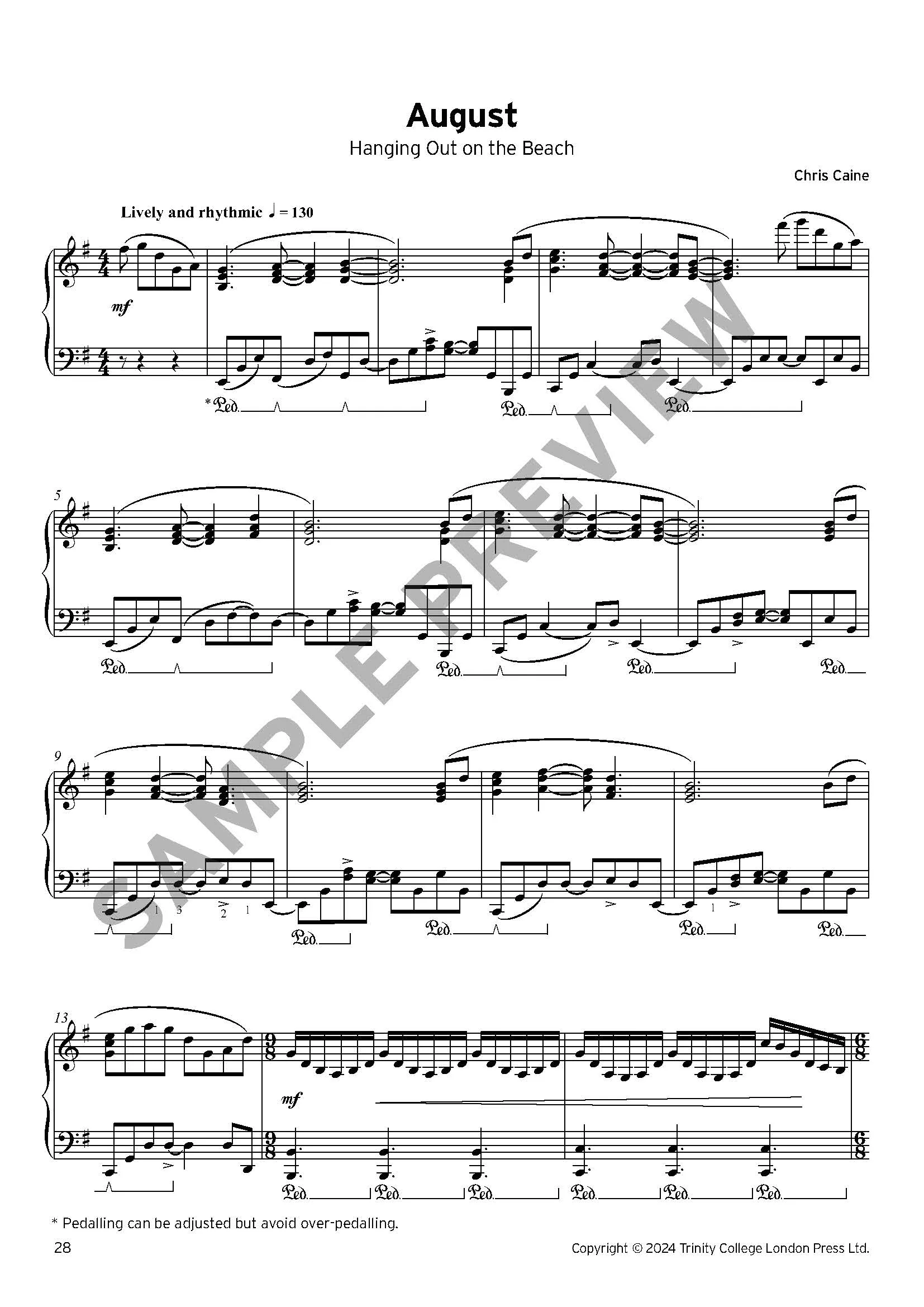 A Year in Twelve Keys - Diatonic Studies for Piano - ebook - Image 9
