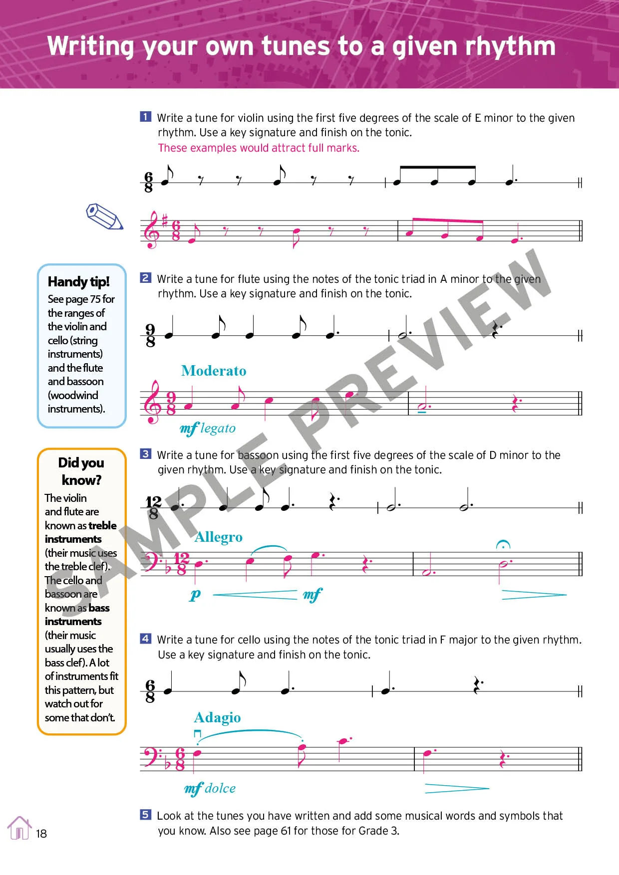 Theory of Music Model Answers Grade 3 — ebook - Image 3