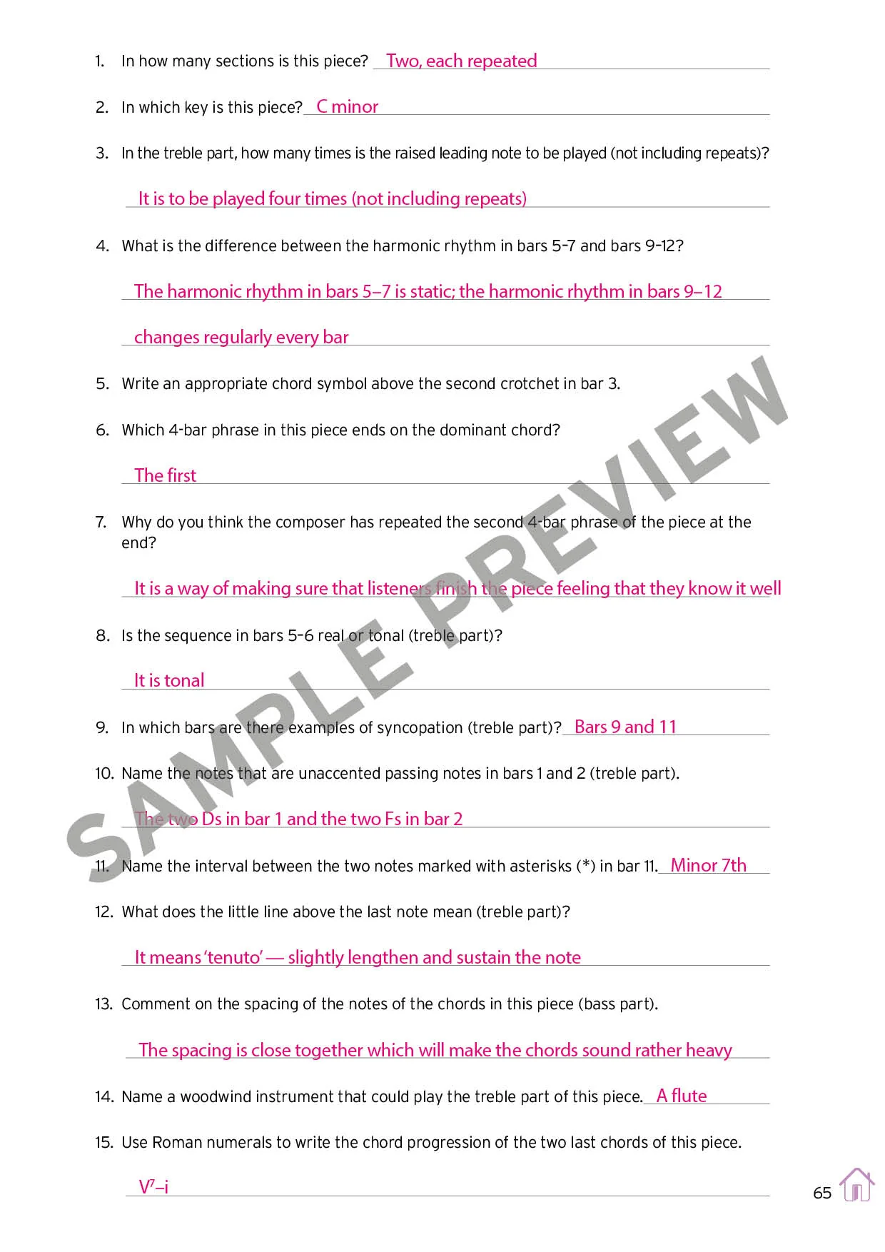 Theory of Music Model Answers Grade 4 — ebook - Image 5