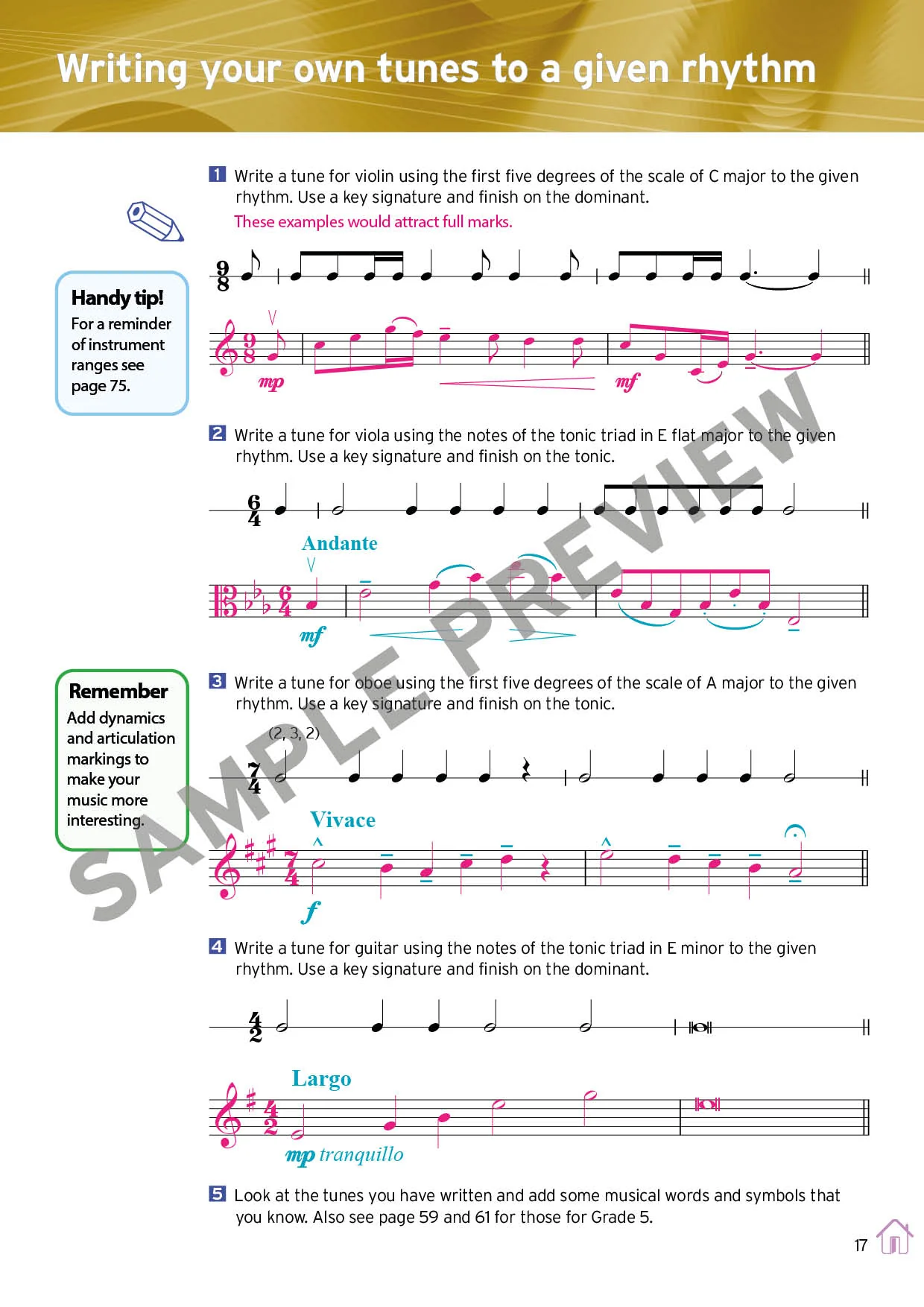 Theory of Music Model Answers Grade 5 — ebook - Image 3